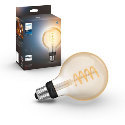 Ampoule LED connectée HUE White Ambiance E27 7W Globe Filament PHILIPS