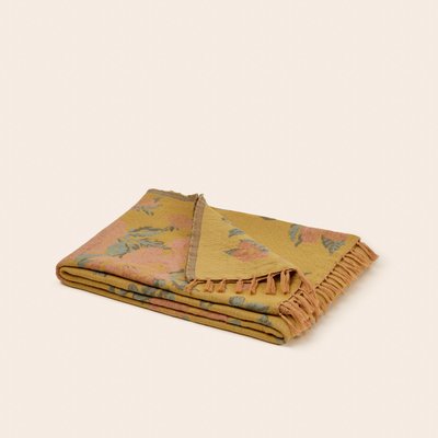Plaid en Jacquard de roses anciennes  FLORENTINA MADURA