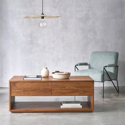 Table basse en mindi massif 120 cm  TILO BERAH GETAH