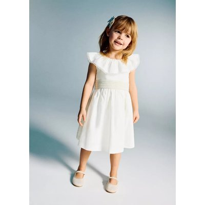Robe courte lin MANGO BABY