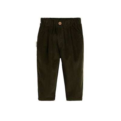 Pantalon bébé en velours côtelé Pistache PETIT BEGUIN