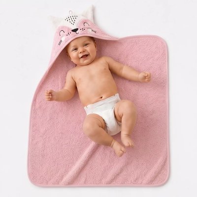 Cape de bain pur coton PETITE RENARDE GARNIER THIEBAUT