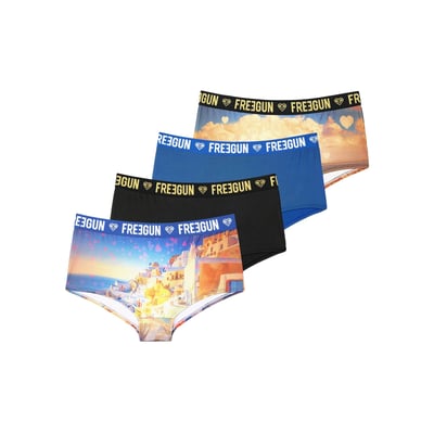 Lot De 4 Shortys Microfibre FREEGUN