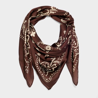 Foulard carré imprimé bandana GRAIN DE MALICE