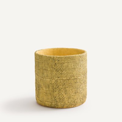 Cache-pot en grès H30 cm, Natte AM.PM