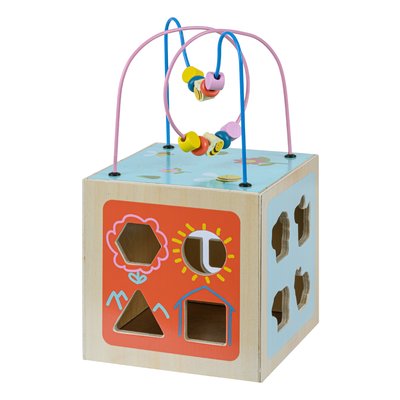 Cube Activités 4 en 1 Bois Bébé TEAMSON KIDS
