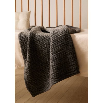 Couverture enfant laine et cachemire maille MANGO HOME
