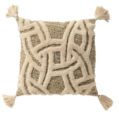 Coussin Riley - Vert, 45x45 cm DUTCH DECOR