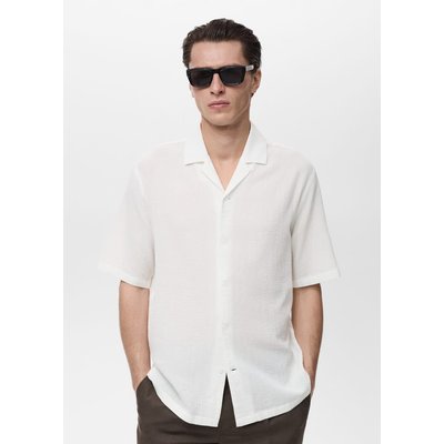 Chemise seersucker col bowling MANGO MAN