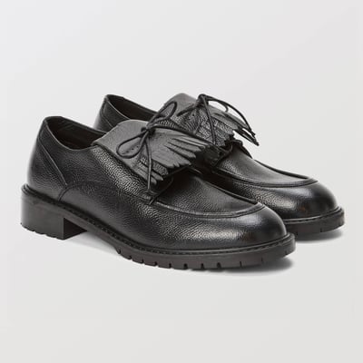 Derbies à franges en cuir MONOPRIX