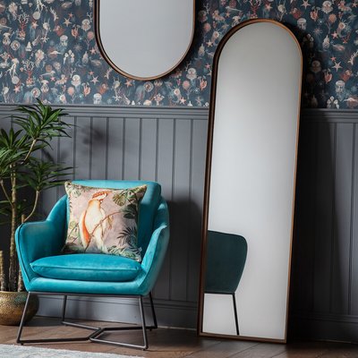 50 x 170cm Aged Bronze Arch Leaner Mirror SO'HOME