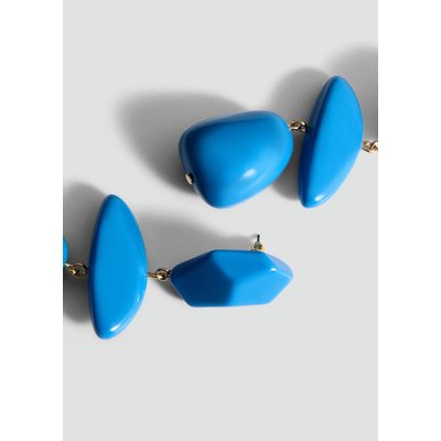 Boucles d'oreilles pendantes en résine et perles MANGO
