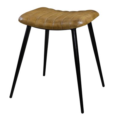 Tabouret en cuir matelassé (à l'unité) - BIDAR RENDEZ-VOUS DÉCO
