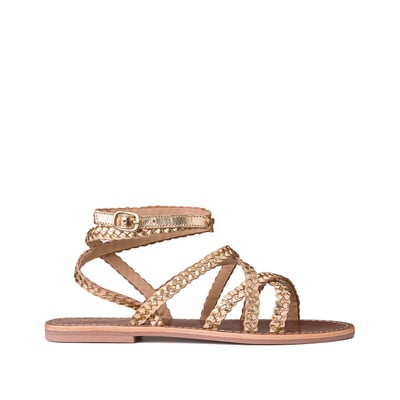Signatures Leather Plaited Sandals LA REDOUTE COLLECTIONS