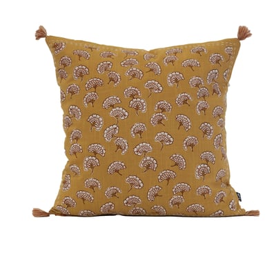 Coussin décoratif imprimé motif floral SUD ETOFFE