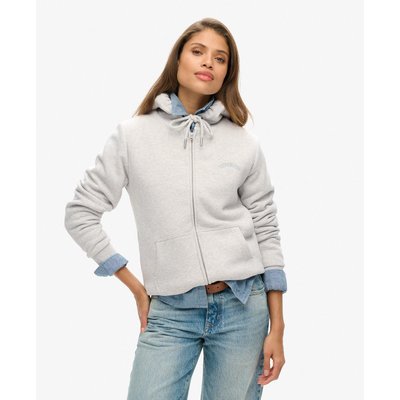 Sweat à capuche zippé et doublé en peau lainée SUPERDRY