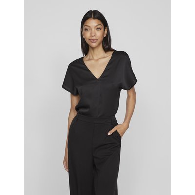 Blouse satinée, manches courtes VILA