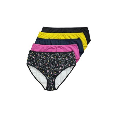 Culottes midi, lot de 5, motif cœurs/coloré ULLA POPKEN