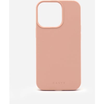 Coque iPhone 14 Pro silicone Rose MagSafe CASYX