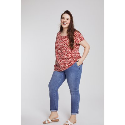 T-shirt Bellieva, fronces, encolure arrondie ULLA POPKEN