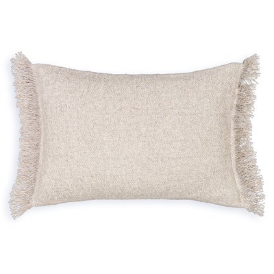 Housse de coussin frangée lin/coton/lyocell, Ileia AM.PM