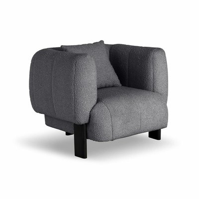 Кресло из обивки букле и массива бука SO'HOME