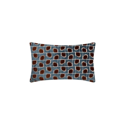 Coussin en velours à géométries 50 x 30 cm NEXT