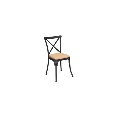 Chaise en métal et jute Lorraine CHEHOMA