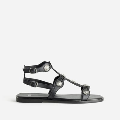 Sandale Plate en cuir NILLA TEXTO