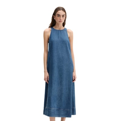 Robe en jean sans manches A-Shape en mélange de coton organique et de lyocell MARC O'POLO