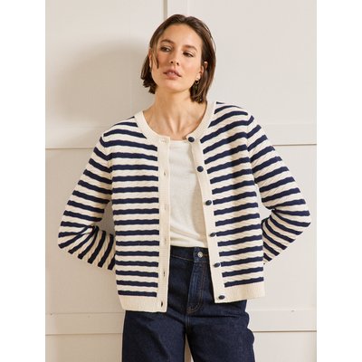Cardigan rayures et torsades CYRILLUS