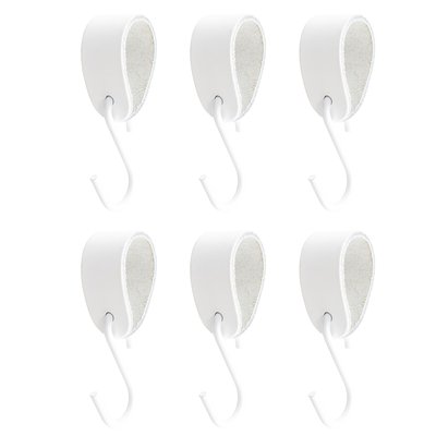 Lot de 6 crochets en cuir S-HOOKS METALLBUDE