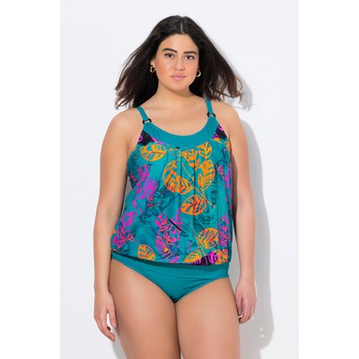 Tankini, motif feuilles, bonnets souples ULLA POPKEN