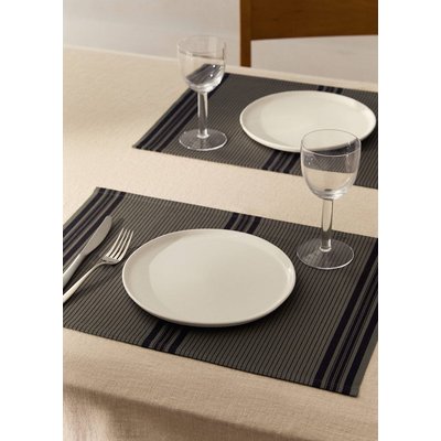 Sets de table en coton fil teinté rayures MANGO HOME