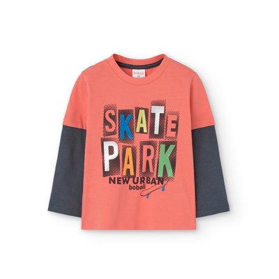 T-shirt en coton avec dessin sur le devant BOBOLI
