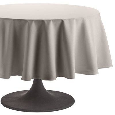 Nappe ronde unie en coton, traitée Teflon, Made in France, CAMBRAI COUCKE