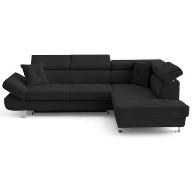 Canapé d'Angle Convertible en Velours côtelé 5 places - LISBONA LISA DESIGN