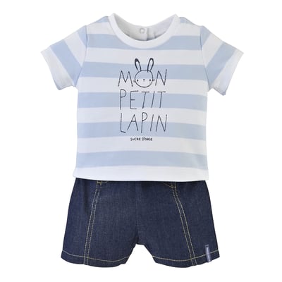 Ensemble court raye SUCRE D'ORGE