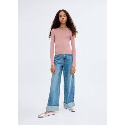 Pull-over maille côtelée boutons MANGO KIDS