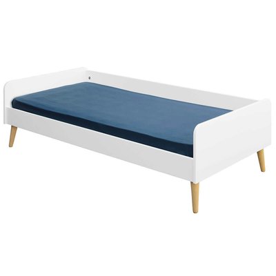 Pack lit enfant avec pieds et matelas Bois massif  HARPE AKITEN RETAIL