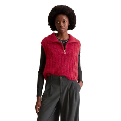 Pull-over troyer relaxed en noble mélange de laine et de laine d'alpaga MARC O’POLO DENIM