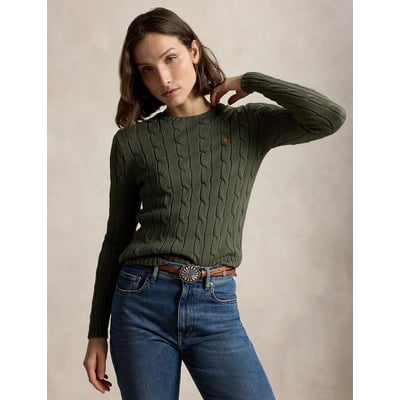 Pull col rond torsadé en coton POLO RALPH LAUREN