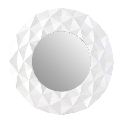 103cm Wall Mirror in White Gloss SO'HOME