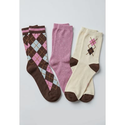 Chaussettes femme motif losanges DIAMOND DEELUXE