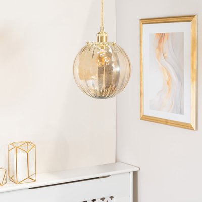 Ribbed Glass Easy Fit Shade SO'HOME