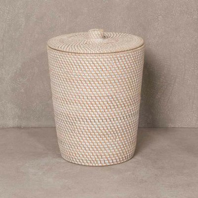 Poubelle en fibre végétale ronde de WANDA COLLECTION