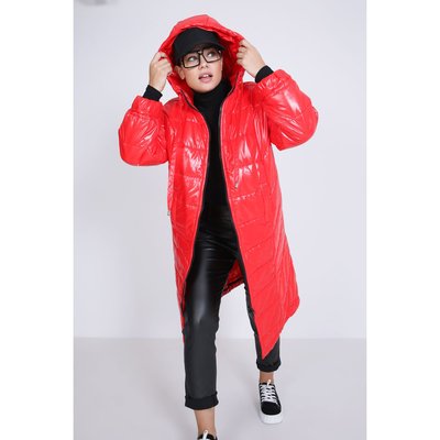 Doudoune femme longue rouge clearance