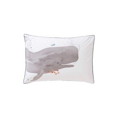Taie d'oreiller rectangulaire Imprimé OCEANOS CARRE BLANC
