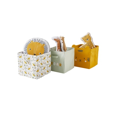 Lot de 3 bacs de rangement animaux HANOÏ VERTBAUDET