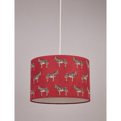 30cm Red Zebra Print Shade SO'HOME